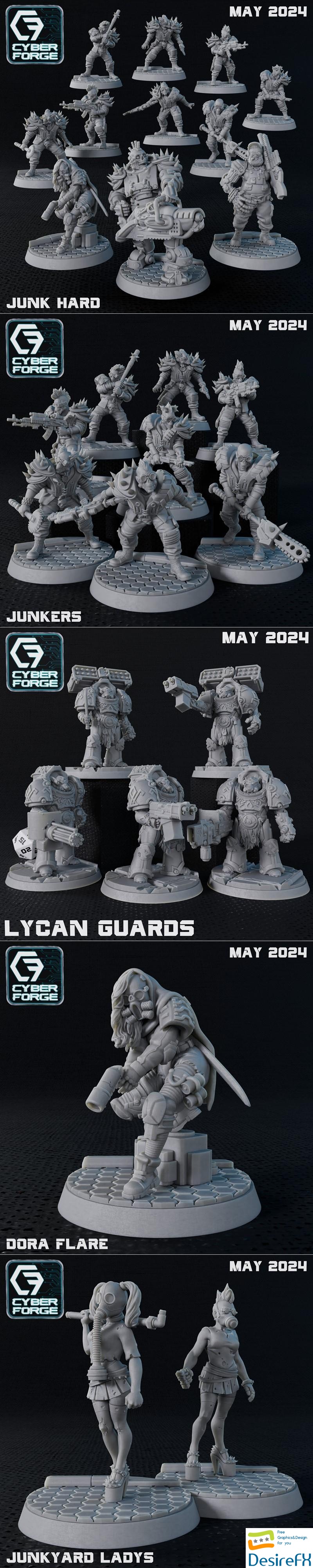 Cyber-Forge Miniatures May 2024 3D Print