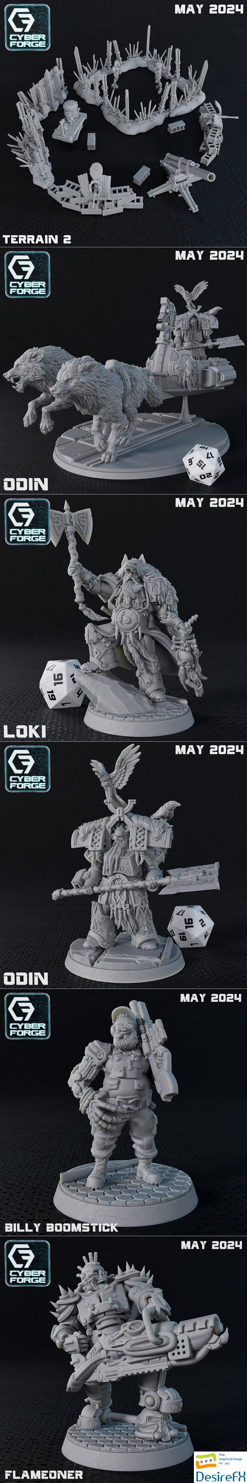Cyber-Forge Miniatures May 2024 3D Print