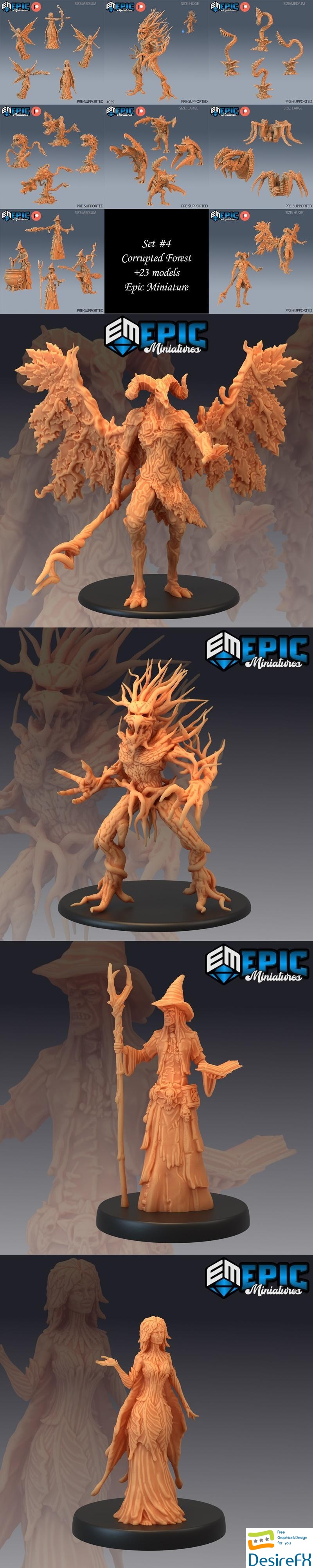 Epic Miniatures - Corrupted Forest May 2024 3D Print