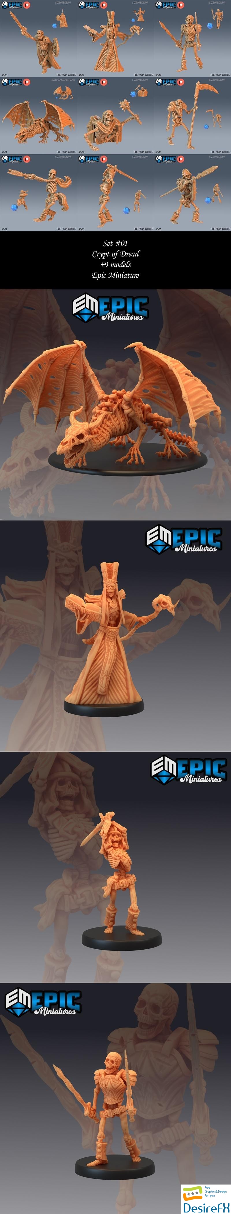 Epic Miniatures - Crypt of Dread May 2024 3D Print