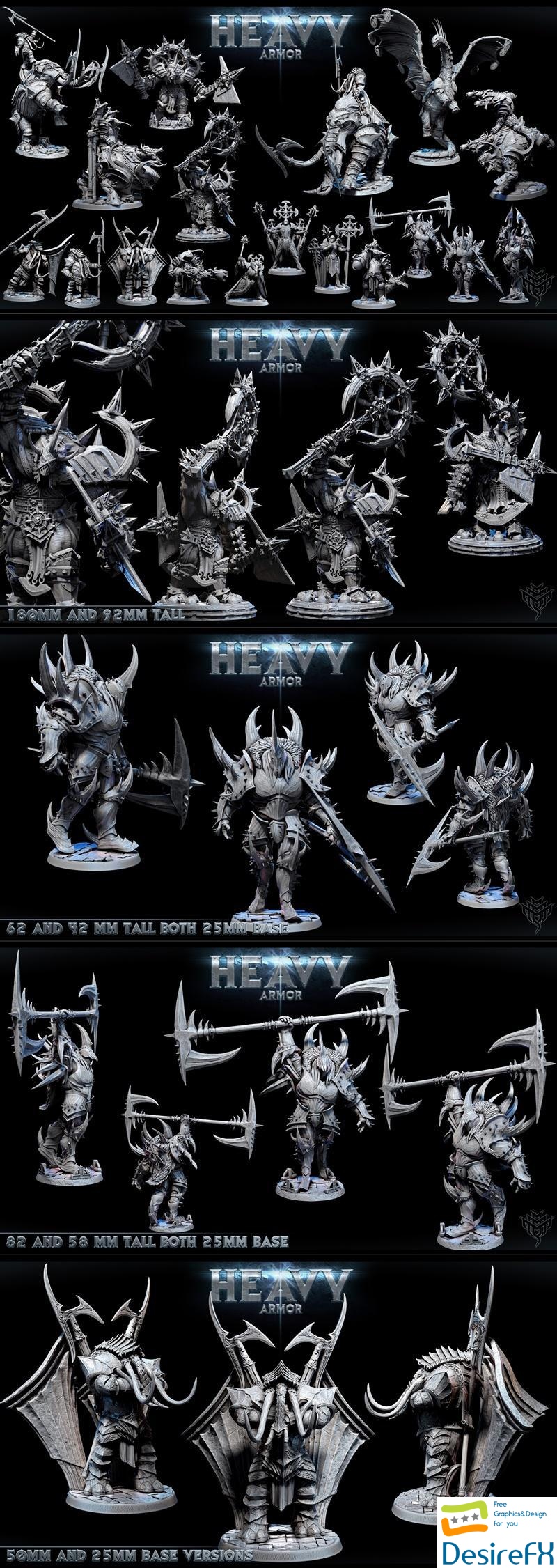 Mini Monster Mayhem - Heavy Armor May 2024 3D Print