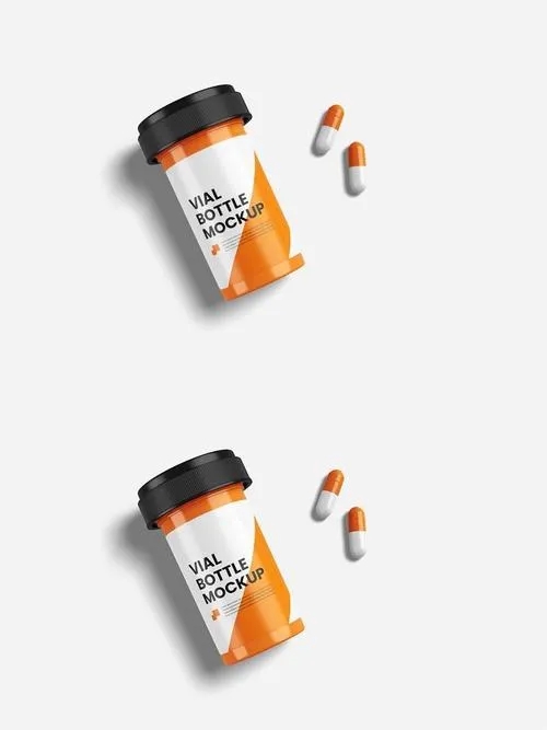 Pill Vial Mockup