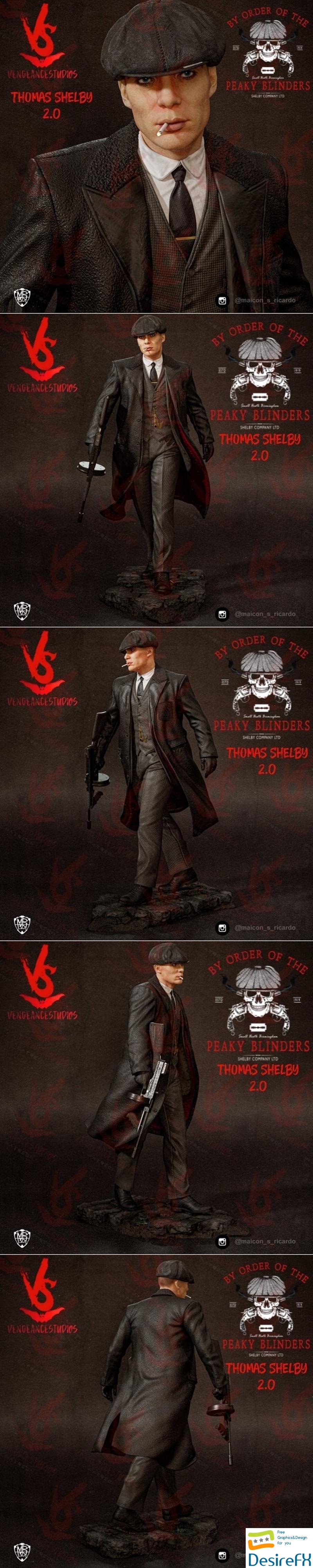 Vengeancestudios - Tommy Shelby 3D Print