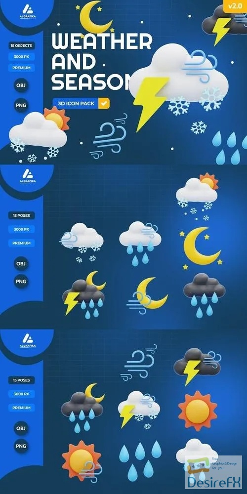 Weather And Season 3D Icon