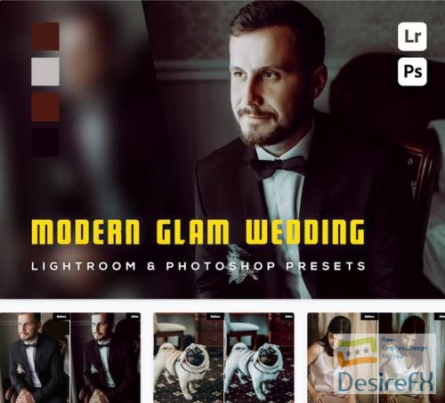 6 Modern Glam Wedding Lightroom Presets - 68YXUQ2