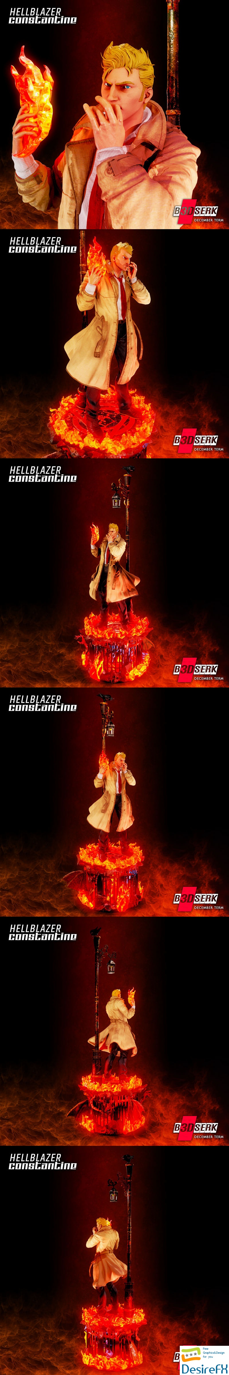 B3DSERK - Hellblazer Constantine - 3D Print