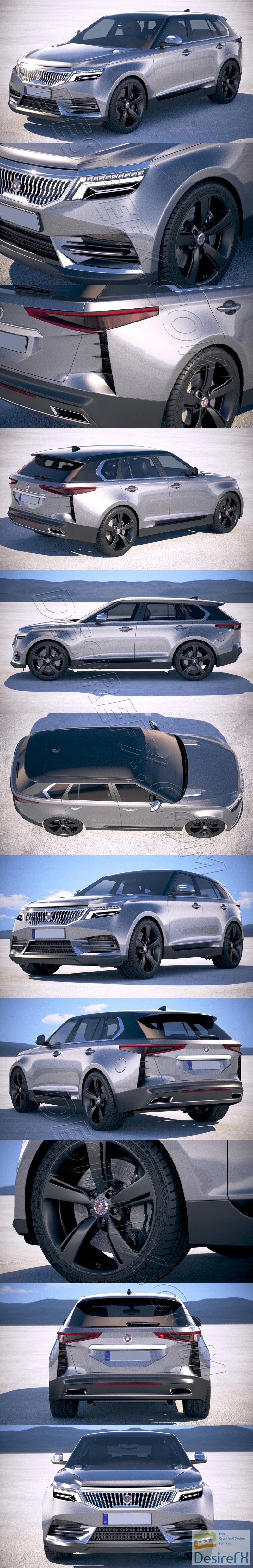 Generic Luxury SUV 2019 3D Model