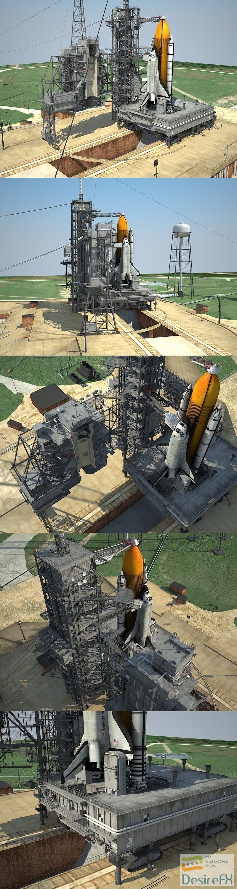 NASA Kennedy Space Center 39B 3D Model