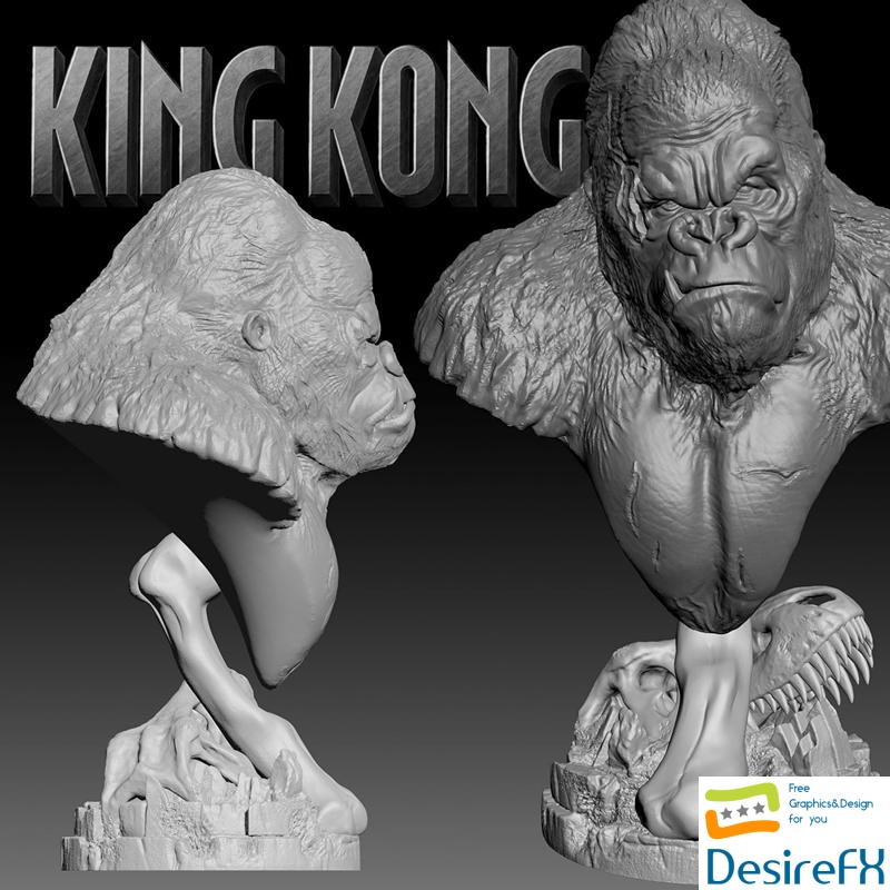 Kong Torso Base Life Size 3D Print