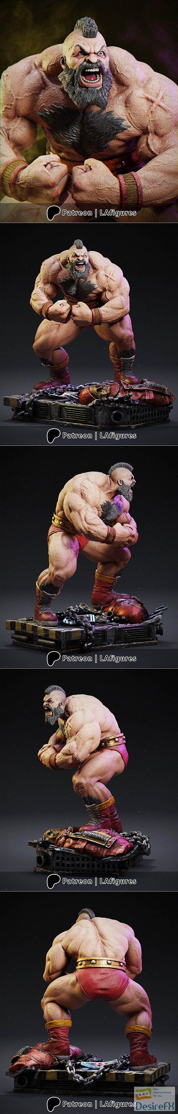 L.A. Figures – Zangief – Street Fighter – 3D Print