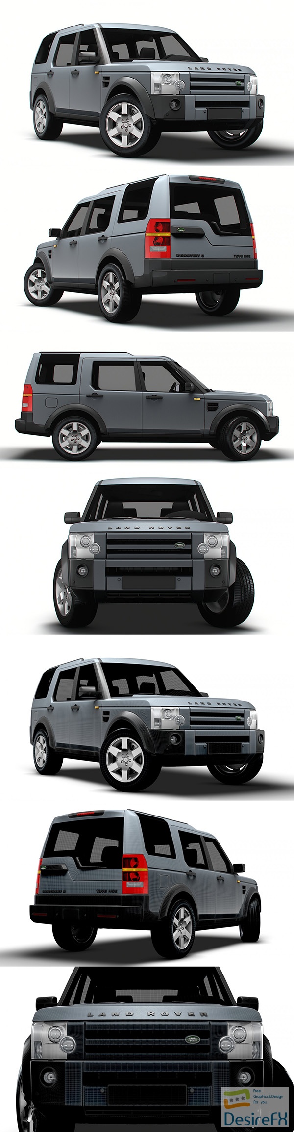 Land Rover Discovery 3 TdV6 HSE 2009 3D Model