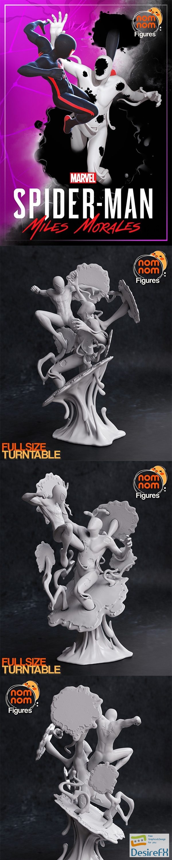 Nomnom Figures – Miles Morales from Spiderman – 3D Print