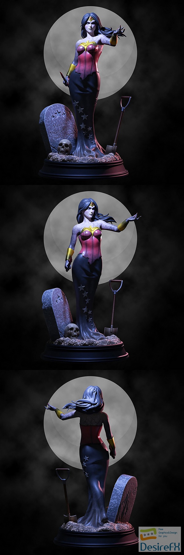 Queen Wonder Woman Halloween – 3D Print