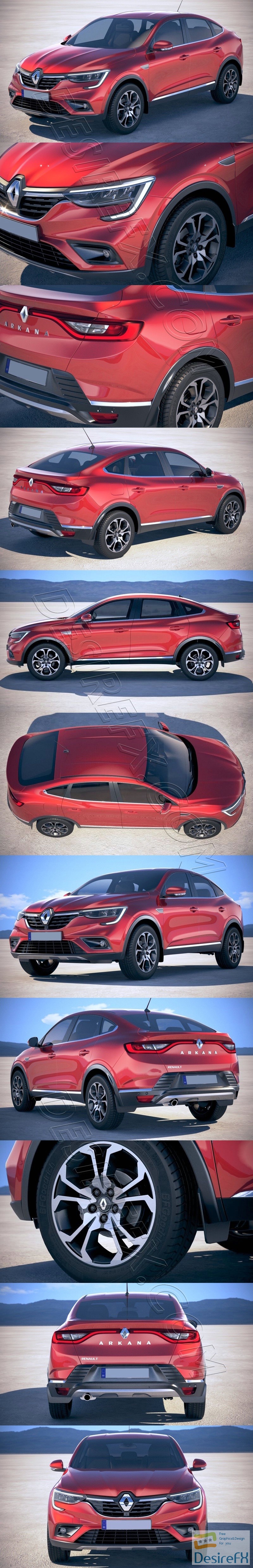 Renault Arkana 2020 3D Model