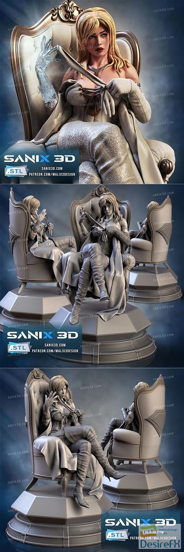 Sanix – Emma Frost – 3D Print
