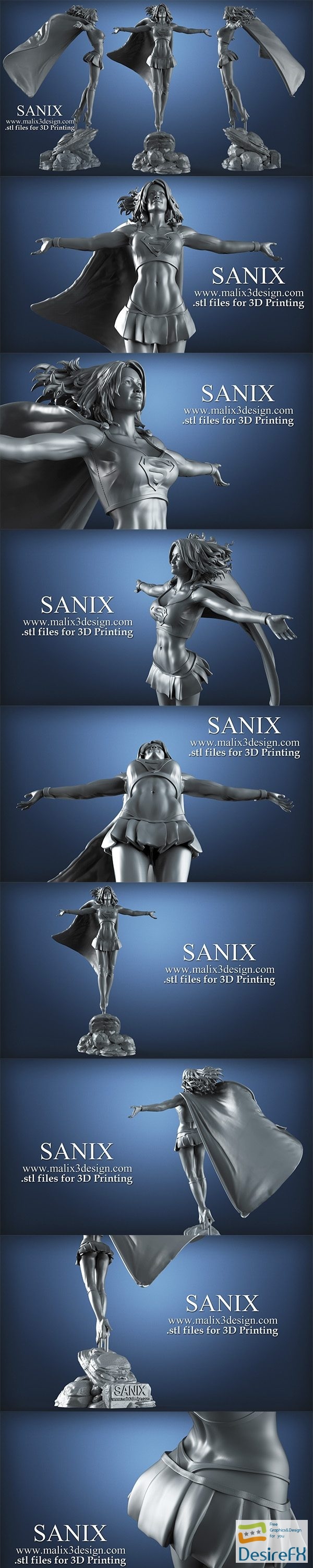 SANIX – SuperGirl – 3D Print