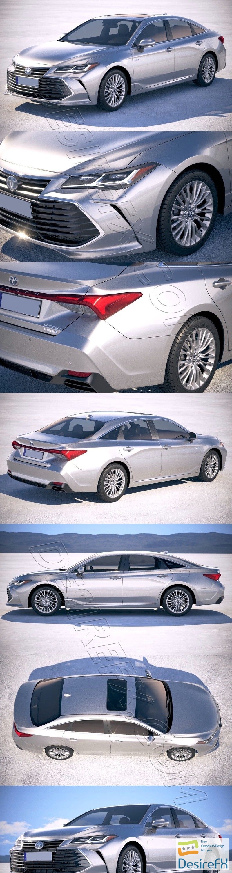 Toyota Avalon Hybrid 2019 3D Model