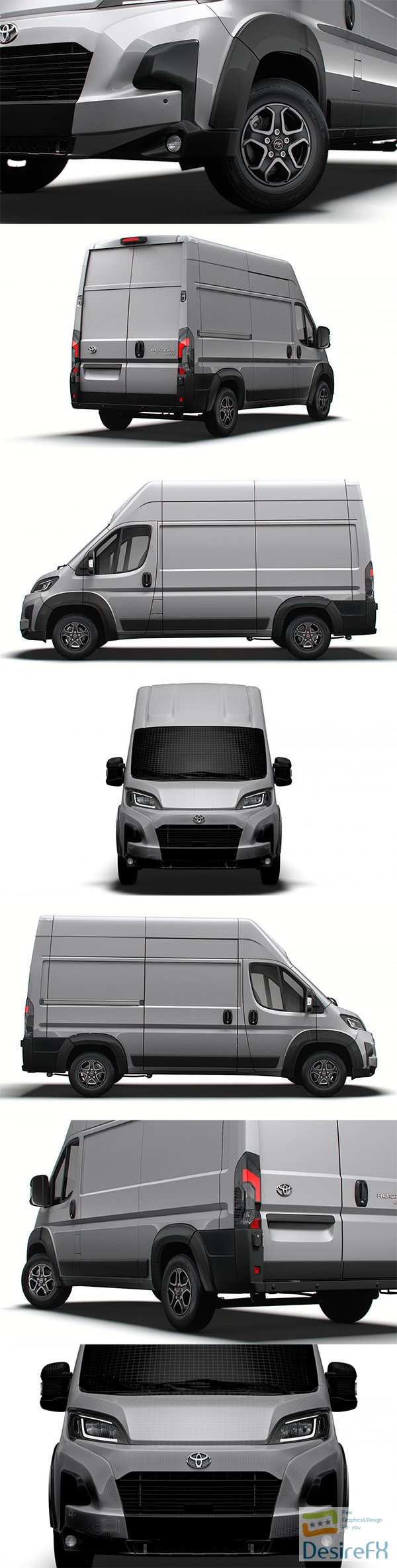 Toyota ProAce Max Van L2H3 2024 3D Model