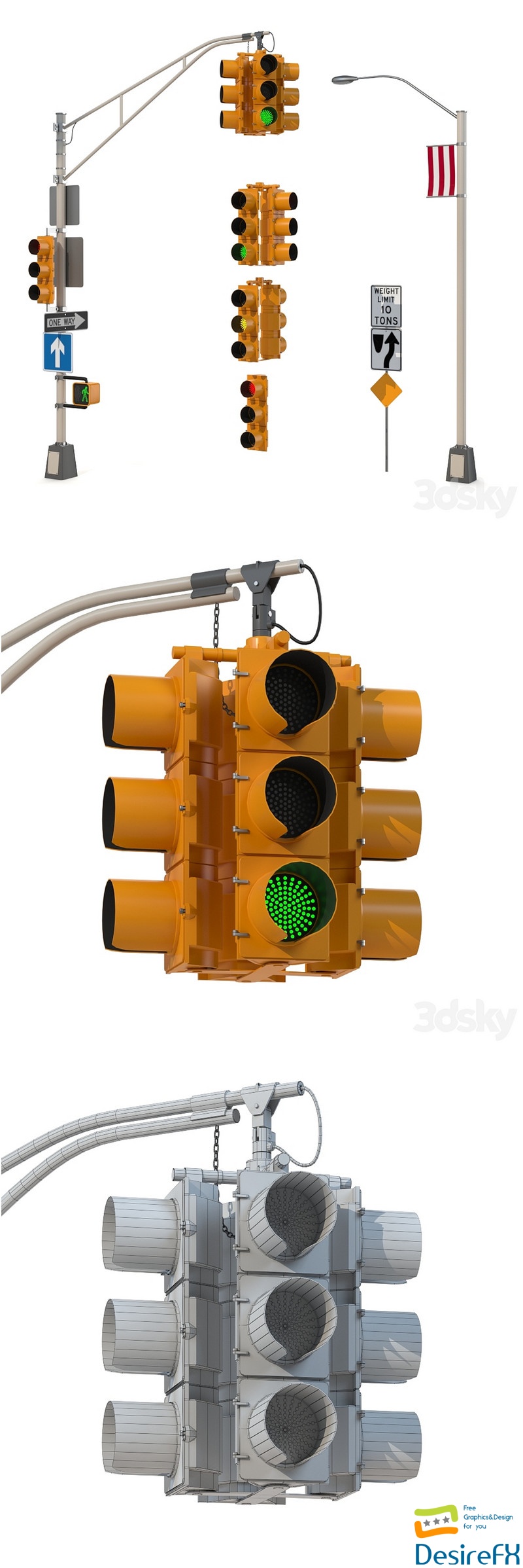 Traffic light 3D Model