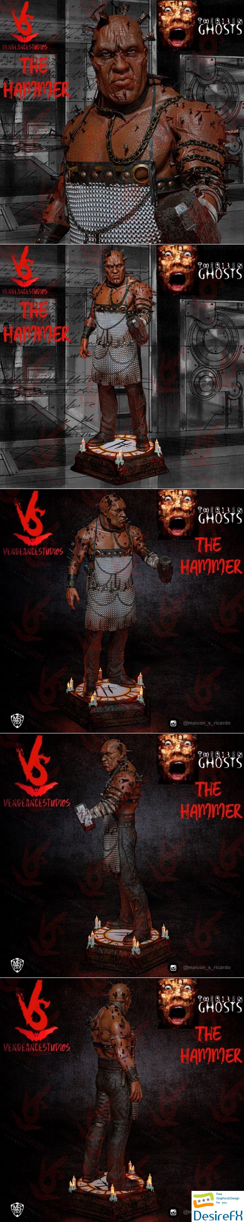 Vengeancestudios - The Hammer 13 Ghost 3D Print